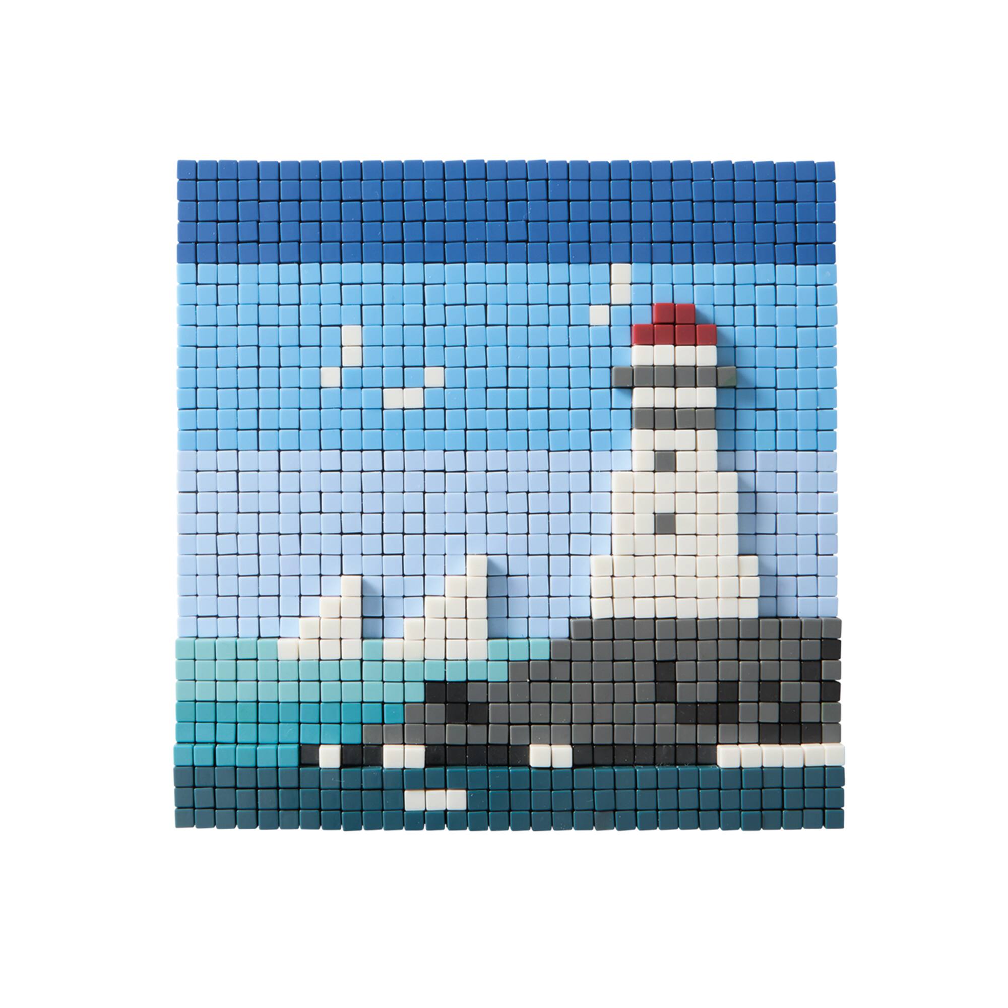 Seaside Pixelated Brick Art Kit by Make Market®